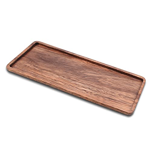 13.8 Inch Solid Wood Serving Platters and Trays of Natural Acacia Wood Log Charcuterie Boards,Cheese Board Linwnil
