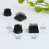 Wazakura 4PCS Black Mini Ikebana Kenzan, Made in Japan, Floral Arranging Pin Frog, Round and Square Flower Holder (Black Mini Kenzan) Wazakura
