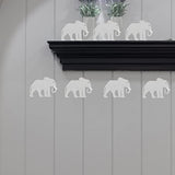 Elephant Wooden DIY Crafts Cutouts Wooden Blank Elephant Wood Wall Art Unfinished Ornaments for Christmas Wedding Birthday Party Decoration 20Pcs. Zontween