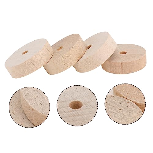 EXCEART 40 Pcs Log Wheel Wooden Craft Wheels Car Stuff DIY Wheels Unfinished Wood Wheels Mini Wheel Model Building Kits Wheel Model Wooden Sticks for - WoodArtSupply