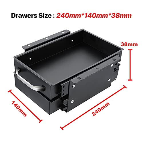 DNA Motoring TOOLS-00197 Round Mechanics Roller Seat Creeper Stool With Padded Cushion, Tool Storage Drawer & Tray, 300 Lbs Max Weight Capacity - WoodArtSupply