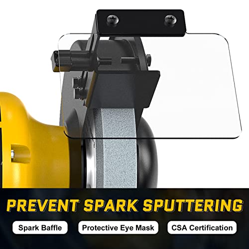 Woodskil 4.8A 3/4HP 8-Inch Bench Grinder, 3600rpm Table Grinder with Two Protective Eye Masks and Two Grinding Wheels Multipurpose Grinders for Woodskil