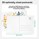 ARTISTRO 30 Watercolor Postcards 4x6 Inches - Heavyweight Paper Cards 140lb (300gsm) - Blank Postcards for Mailing, DIY Thank You Card, Greetings ARTISTRO