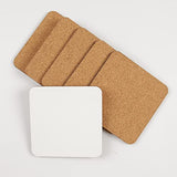 12 pcs Sublimation Square Coaster Blanks Products Bulk MDF Sublimation Coasters Blanks with Cork Back Hardboard Cork Coasters Blank MDF Sublimation AiDiYGECO