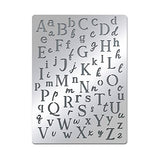 BENECREAT Letters Stencils, Irregular A to Z Alphabet Metal Stencil Uppercase Lower Letters Template for Painting, Wood Burning, Engraving, BENECREAT