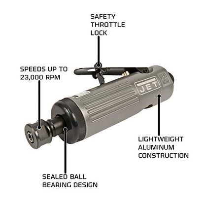 JET 1/4-Inch Pneumatic Die Grinder, 23000 RPM (JAT-401) - WoodArtSupply