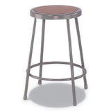 Alera ALEIS6624G 24 in. Seat Height Backless Industrial Metal Shop Stool - Brown Alera