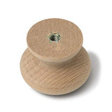 10PCS Round Wood Drawer Knob Unfinished Cabinet Furniture Drawer Knobs Mushroom Shape Pulls Handles Hardware for Drawer Wardrobe Dresser… Mysummer