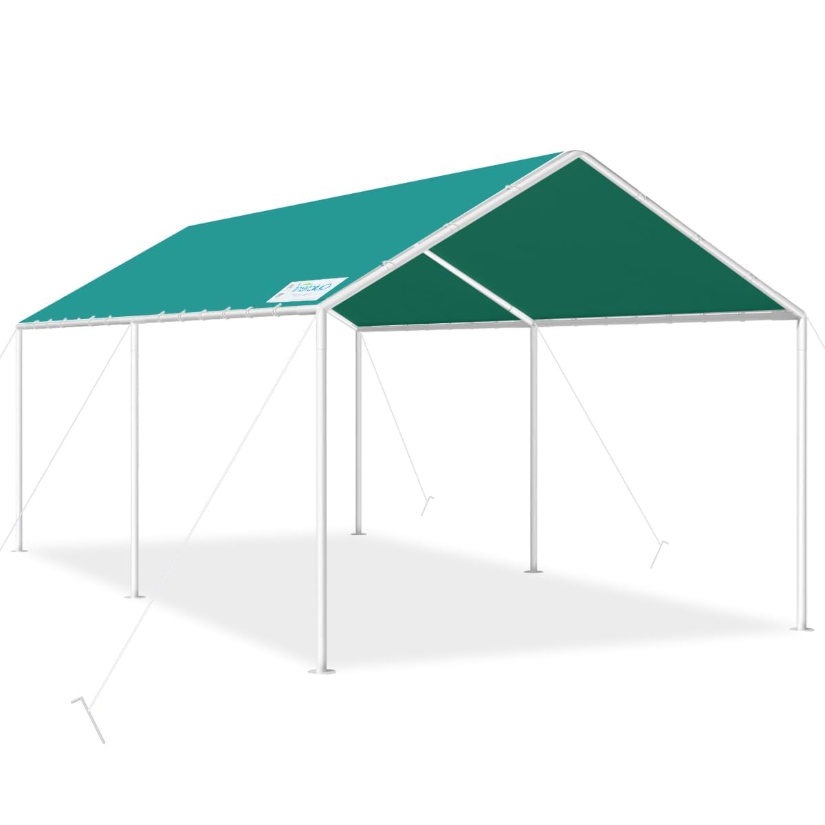 Quictent 10'X20' Heavy Duty Carport Car Canopy Carport Tent Car Shelter Canopy Outdoor Carport Canopy Boat Shelter-Green - WoodArtSupply