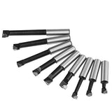 2" Boring Head Set 12 Pcs Carbide Boring Bars MT2 -M10 F1-12 50mm Boring Head with 9pcs 12mm Boring Bars Milling Machine Accessories Walfront