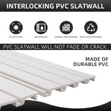 Slatwall Panel Garage Wall Organizer Heavy Duty Wall Mounted, PVC Slat Wall Panels Garage Wall and Home Organizer Storage System, Garage Slatwall for FRAYSCENT