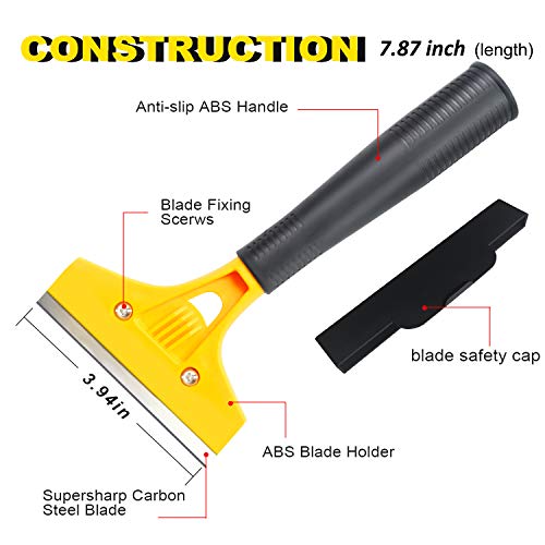 tiptopcarbon Wallpaper Smoothing Tool with 8 Inch Scraper for Contact Paper Adhesive Vinyl 10pcs/Pack tiptopcarbon