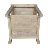 International Concepts Hampton End Table, Unfinished IC International Concepts