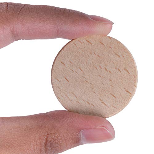Round Unfinished 1.5" Wood Cutout Circles Chips for Arts & Crafts Projects, Board Game Pieces, Ornaments (100 Pieces) Super Z Outlet