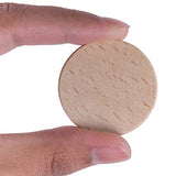 Round Unfinished 1.5" Wood Cutout Circles Chips for Arts & Crafts Projects, Board Game Pieces, Ornaments (100 Pieces) Super Z Outlet