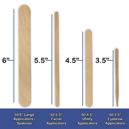 200 Pc Wood Stick Applicator Mixing Assortment for Wax Waxing, Epoxy/Resin Crafts by NetSellsIt - WoodArtSupply