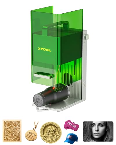xTool F1 2-in-1 Dual Laser Engraver, Lightning Speed Portable Laser Cutter and Engraver Machine, HD Resolution Fiber Laser Engraver Machine for xTool