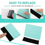 WRAPXPERT Vinyl Squeegee Tool,2Pack Squeegee for Vinyl Pink and Teal,Felt Squeegee Vinyl Scraper Tool for Crafting Vinyl Application WRAPXPERT