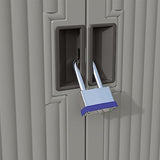 Suncast Backyard Oasis 130 Gallon, Outdoor Storage Shed Basic Unit Easy to Clean with Top Lid, Plastic, 150 pounds Capacity, Dove Gray Suncast