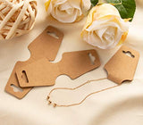 Necklace Cards - 200-Pack Blank Bracelet Card, Necklace Display Card, Bracelet Display Cards, Jewelry Hanging Cards for Bracelets, Neclace, Anklet, Juvale