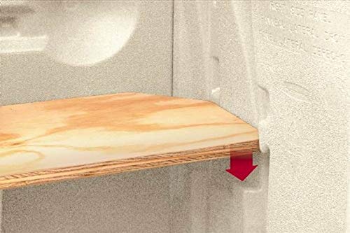 Rubbermaid Vertical Resin Weather Resistant Outdoor Storage Shed, 2x2.5 ft., Olive and Sandstone, for Garden/Backyard/Home/Pool Rubbermaid