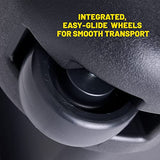 Plano Sportsman Trunk with Wheels, Black, 108-Quart, Lockable Storage Box, Rolling Sportsman Trunk, Hunting Gear and Ammunition Bin, Heavy-Duty Plano