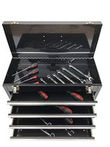 Workington Portable Metal Tool Chest with 9 Drawers, 24" 9-Drawer Tool Chest Cabinet with Ball Bearing Drawer Slides, Steel Tool Storage Box Workington