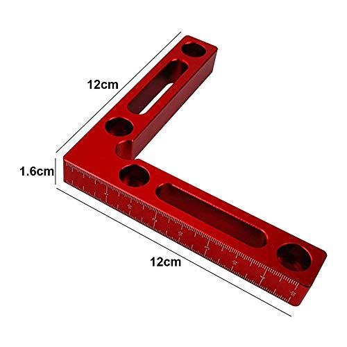 90 Degree Aluminium Alloy Positioning Squares, 4.7" x 4.7" Clamping Square, Right Angle Clamps Woodworking Carpenter Tool for Clamping to Boxes, - WoodArtSupply