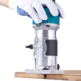Wood Router,Router Tool Wood Trimmer Router Electric Hand Trimmer Laminate Milling Engraving Hand Machine Joiner Tool Electric for Slotting Trimming QDCITT
