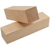 MANCHAP 30 Pack 6 x 1 x 1 Inch Basswood Carving Blocks, Soft Solid Unfinished Wood Whittling Blocks, Basswood Square Wood Blocks for Carving and MANCHAP