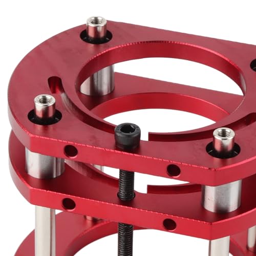 Router Lift Base | 4 Jaw Clamping Router Table Lifting System Base | Aluminum Alloy & Stainless Steel | Woodworking Tool for 64-66mm Diameter Motors - WoodArtSupply