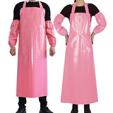 ELEBOX Waterproof Oil Proof Bib Apron Utility Apron Chemical Resistant Apron with Sleeve Work Apron Ultra Lightweight ELEBOX