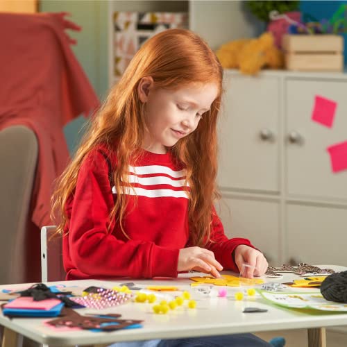 Arteza Kids Felt Kit, 357 Pieces, 25 Pre-Cut Animal Shapes, 5 Felt Sheets, 140 Mini-Pieces, Gemstone Stickers, Yarn, Glue, and Accessories – ARTEZA