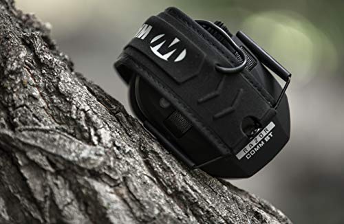 Walker's Razor Slim Electronic Bluetooth NRR 23 dB Hearing Protection Earmuffs for Outdoor/Indoor Shooting Range with Shockproof Carrying Case, Black Walker's