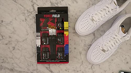 Forcefield unisex adult Paint Kit for Shoes, Black, White, Red, Blue, Yellow, One Size US - WoodArtSupply