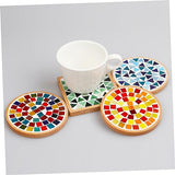 EXCEART 18 Pcs Mosaic Tray DIY Accessories Ornaments Food Tray Rectangular Tray DIY Mosaic Making Crafts Fillable Mosaic Plate Home Tray Fillable EXCEART