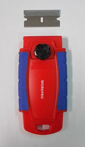 WORKPRO W018003 Razor Blade Scraper, Fully Retractable, 4-Positions (Single Pack) WORKPRO