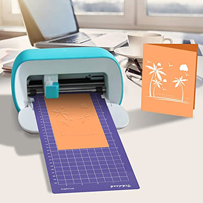 VIKDOOK Cutting Mat for Cricut Joy 4.5” X12” 4.5”X6.5” Variety Grip Sticky Cutting Mat Pack Blue Light Grip Green Standard Grip Purple Strong Grip 6 - WoodArtSupply