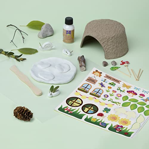Craft-tastic — Nature Toad Abode — Kid’s Arts and Craft Kit — Build an Outdoor Mushroom Home — for Ages 5+ Craft-tastic