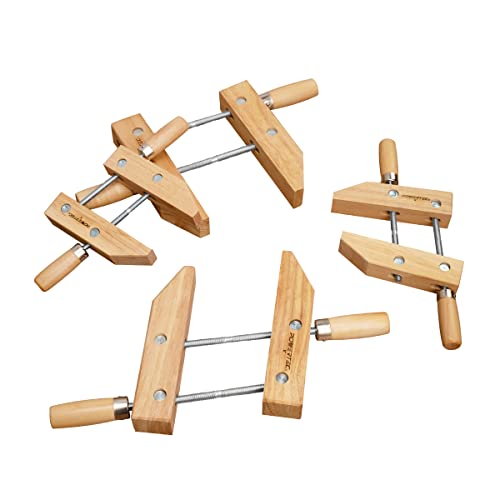 POWERTEC 71523 Wooden Handscrew Clamp – 8 Inch | Hand Screw Clamps for Woodworking, 2PK POWERTEC
