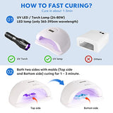 UV Resin - Wayin 200g Upgrade Ultraviolet Epoxy Resin Crystal Clear Hard Glue Solar Cure Sunlight Activated Resin for Handmade Jewelry, DIY Craft Wayin