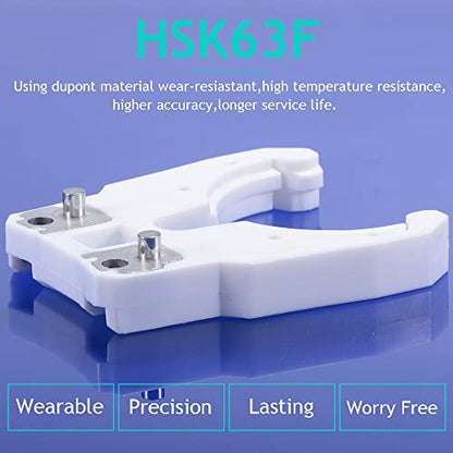HOZLY 10PCS/Lot HSK 63F Tool Holder Clamp ABS Flame Proof Rubber Claw for CNC Machine