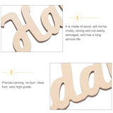 BESTOYARD Happy Birthday Wooden Sign Unfinished Wooden Cutout Letters Plaque Hanging Signs for Baby Shower Wedding Birthday Wreath Home Door Wall BESTOYARD