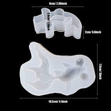 Yayatty Koi Fish Silicone Resin Molds, 5 Pcs Goldfish Fondant Silicone Resin Epoxy Molds for Charms Making Jewelry Home Decoration N\A