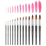 Transon 13pcs Round Paint Brush Set Synthetic Bristle Complete Round Brush Set for Watercolor Acrylic Gouache Ink Tempera TRANSON