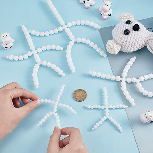 PH PandaHall 6pcs Body Joint Skeleton 3 Sizes Figure Movable Skeleton Plastic Joint Jeton Ball Socket Teddy Bear Connectors Soft Making Limbs and PH PandaHall