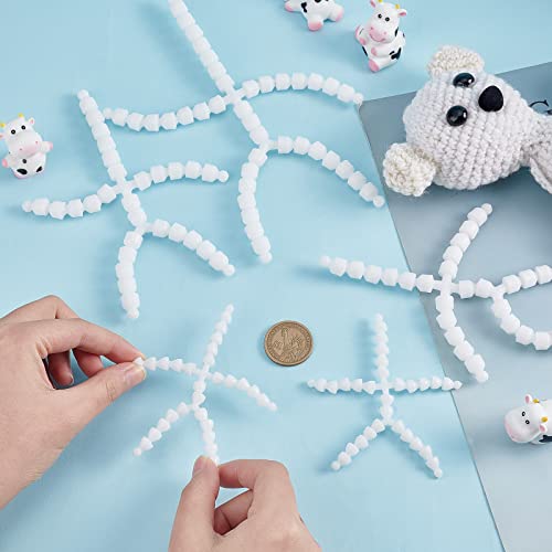 PH PandaHall 6pcs Body Joint Skeleton 3 Sizes Figure Movable Skeleton Plastic Joint Jeton Ball Socket Teddy Bear Connectors Soft Making Limbs and - WoodArtSupply