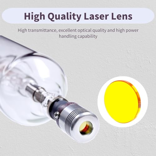 RECI W2 Laser Tube 90W 100W CO2 Laser Tube Length 1240mm Dia. 80mm with 10000h MTTF for CO2 Laser Engraving Cutting Machine MCWlaser