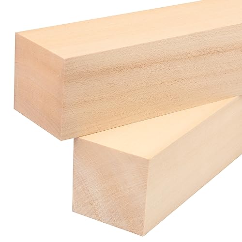 6 Pack Basswood Carving Blocks, 12x2x2 Inches Basswood Blocks for Beginner to Advanced Carvers, Ideal for DIY Projects and Gifts, Soft and Smooth, - WoodArtSupply