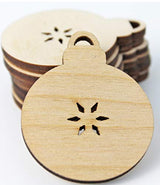Ornament Bulb Star Cut Out Christmas Unfinished Wood Laser Cut Out Cutout Shape Crafts Sign DIY Ready to Paint or Stain Texan Wood Crafts